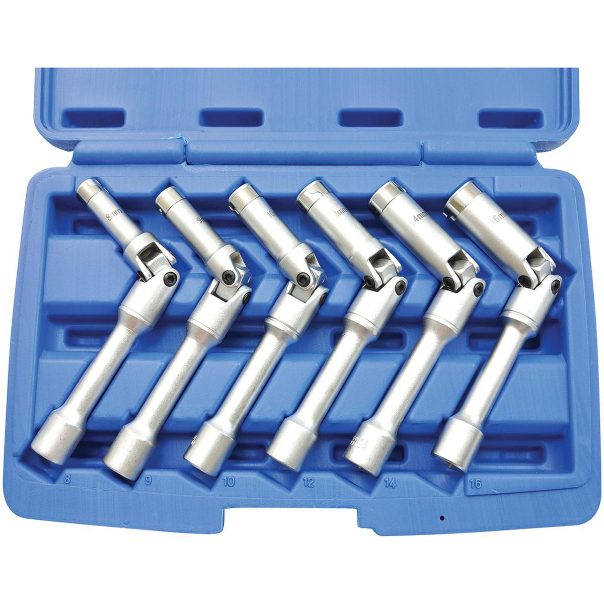 Endeavour Tools 6 Piece Glow Plug Socket Set 150mm Long 3/8 Inch Drive ET1172
