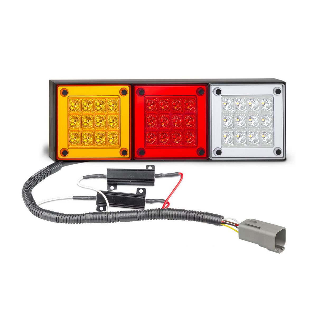 LED Autolamps Stop/Tail/Reverse LED Light Kit w/ resistors 12v 280ARWM2LR12/450