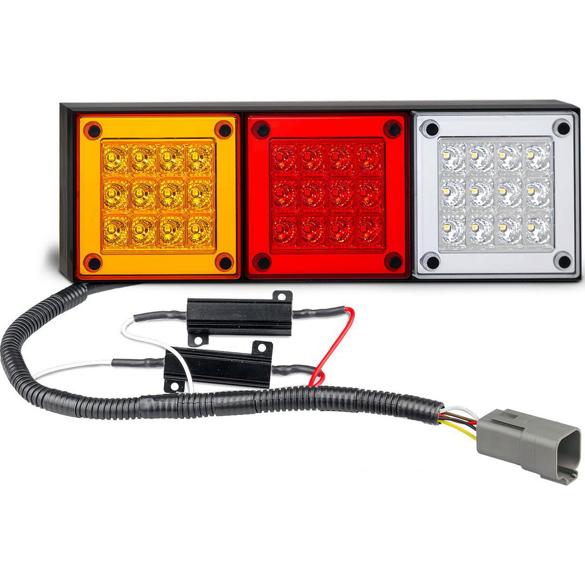 LED Autolamps Stop/Tail/Reverse LED Light Kit w/ resistors 12v 280ARWM2LR12/450