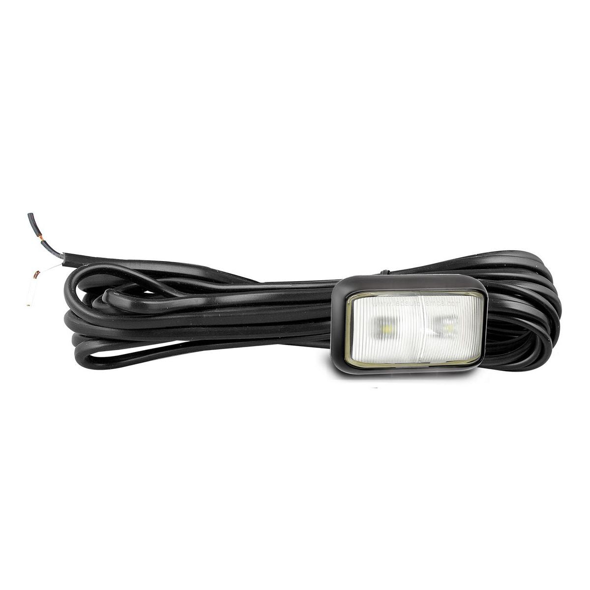 LED Autolamps Front Marker with 3m Cable White 58x35x21mm 10-30V 58WM3