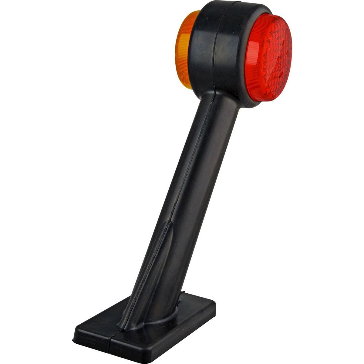 LED Autolamps Side Marker Stalk Lamp R/H Red/Amber Square 12-24V 1004R