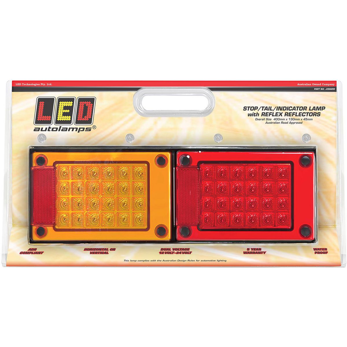 LED Autolamps Stop/Tail/Indicator Light LED 12/24V J2BARM