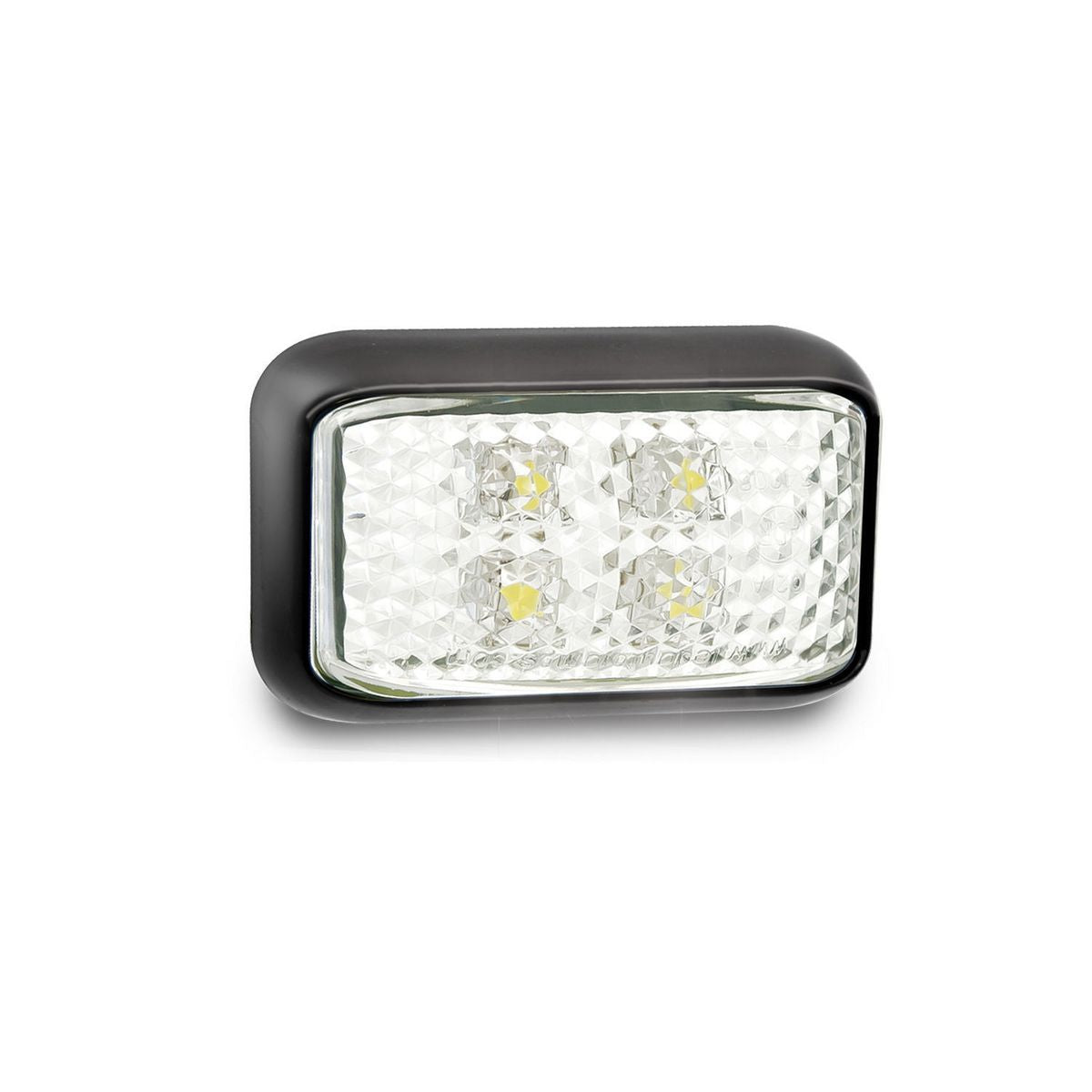 LED Autolamps Front Marker with 2m Cable White 58x35x19mm 10-30V 35WMB