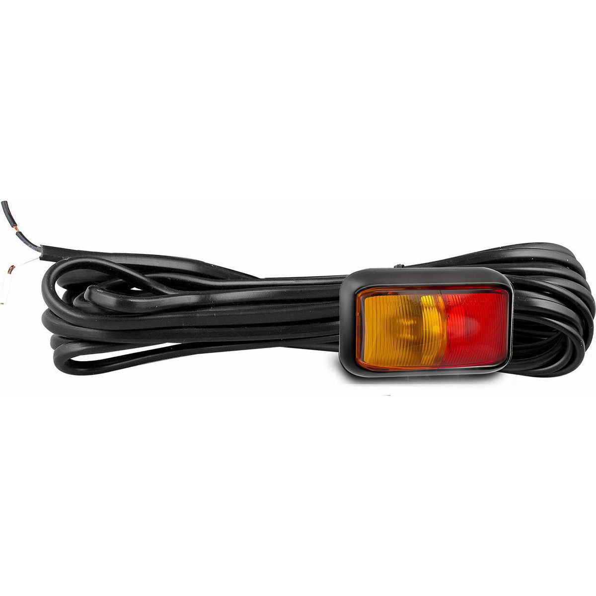 LED Autolamps Side Marker with 3m Cable Red/Amber 58 x 35x21mm 10-30V 58ARM3