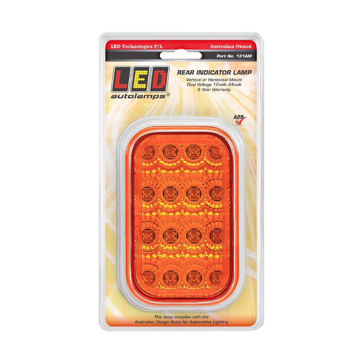 LED Autolamps Rear Indicator Light LED 12/24V 131AM