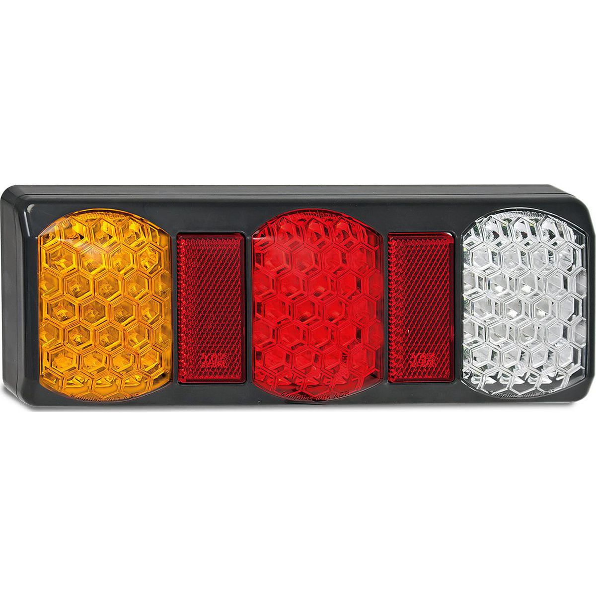 LED Autolamps Multi Volt Rear Combination LED Lamp With Grey Housing And Base 275GARWMB