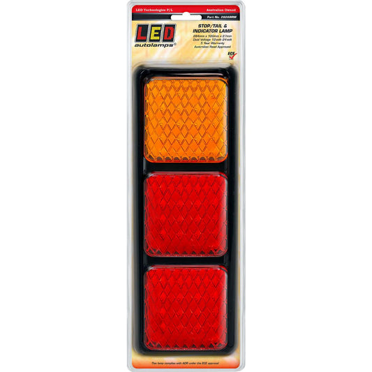 LED Autolamps Stop/Tail/Indicator LED Light 12/24V 20cm Cable Blister Pack 282ARRM