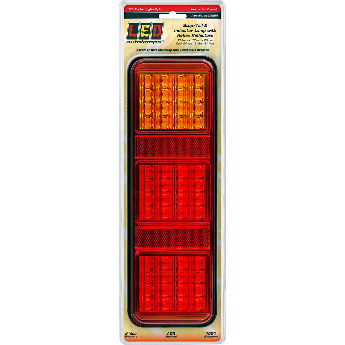 LED Autolamps Stop/Tail/Indicator/Reflector Light LED 12-24V 283ARRM