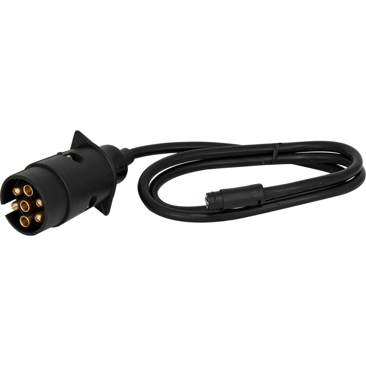 LED Autolamps Trailer Connector Gooseneck To Car w/7 Pin Large Round Plug 1m Cable 5C81B