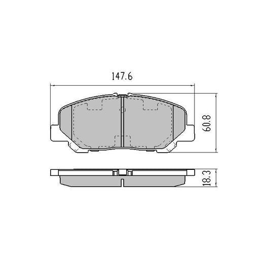 RDA GP Max Brake Pad Set Front RDB2013