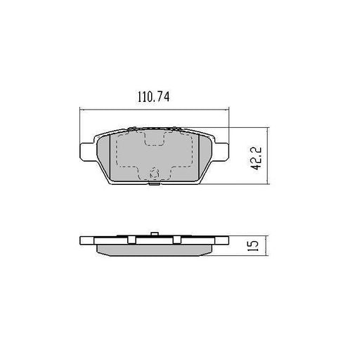 RDA GP Max Brake Pad Set Rear RDB2064