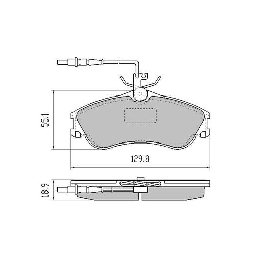RDA GP Max Brake Pad Set Front RDB2066