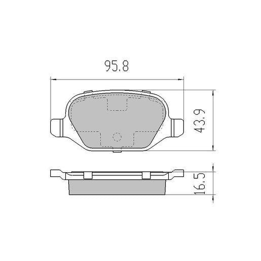 RDA Phantom Ceramic Brake Pad Set Rear RDC2089