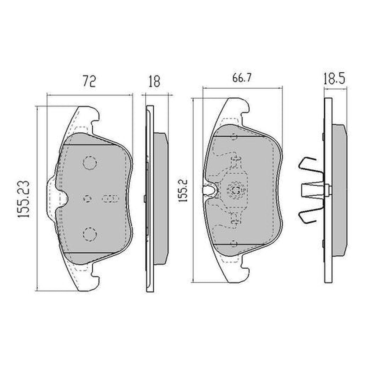 RDA GP Max Brake Pad Set Front RDB2094