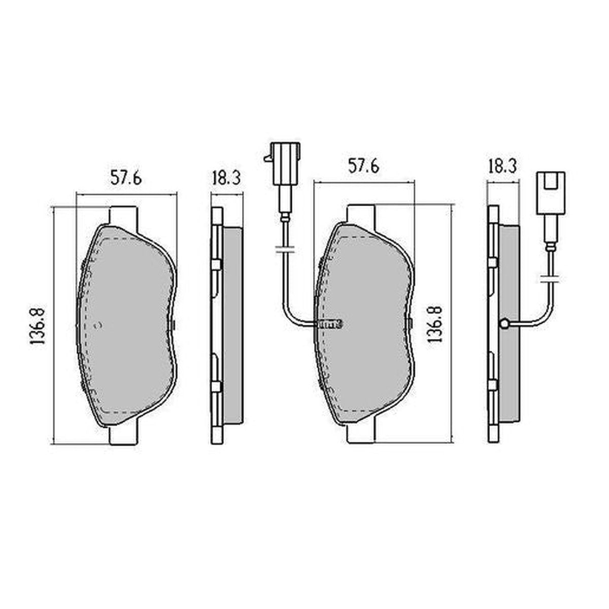 RDA GP Max Brake Pad Set Front RDB2111