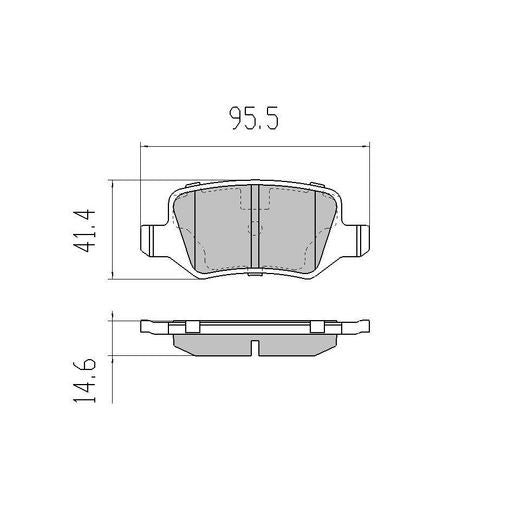 RDA GP Max Brake Pad Set Rear RDB2130