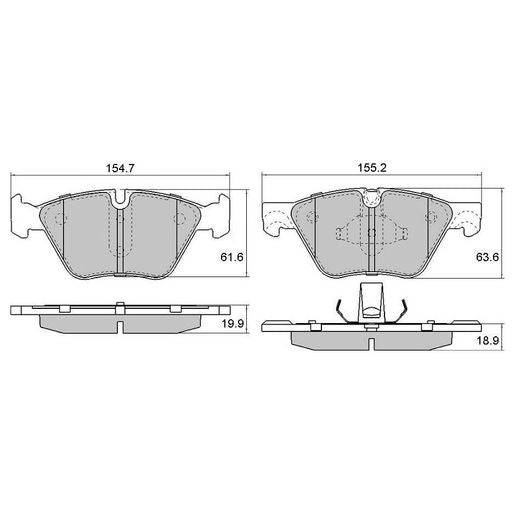 RDA GP Max Brake Pad Set Front RDB2222