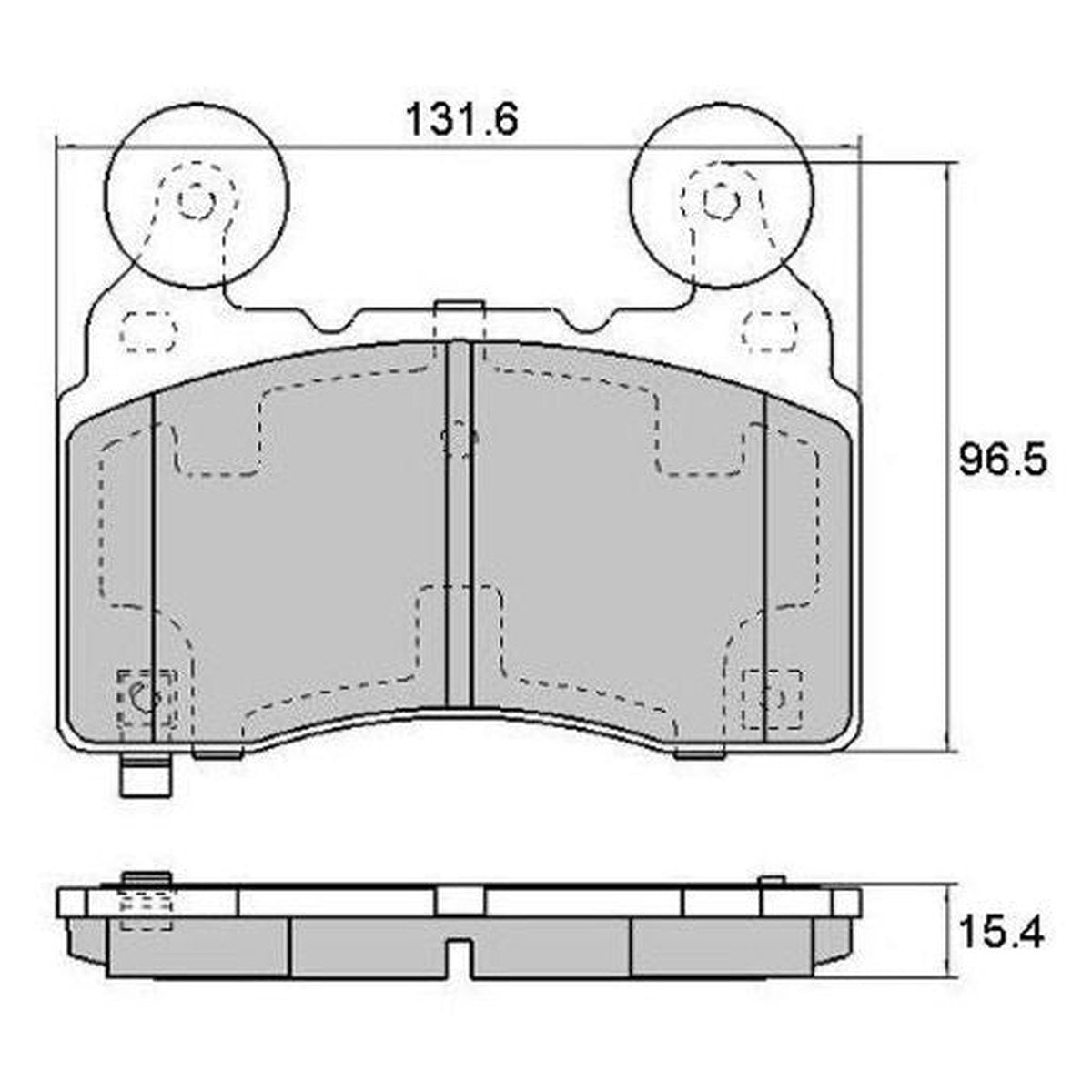 RDA GP Max Brake Pad Set Front RDB2223