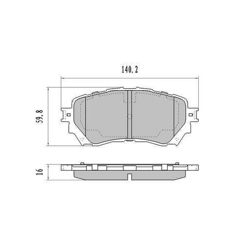 RDA GP Max Brake Pad Set Front RDB2230