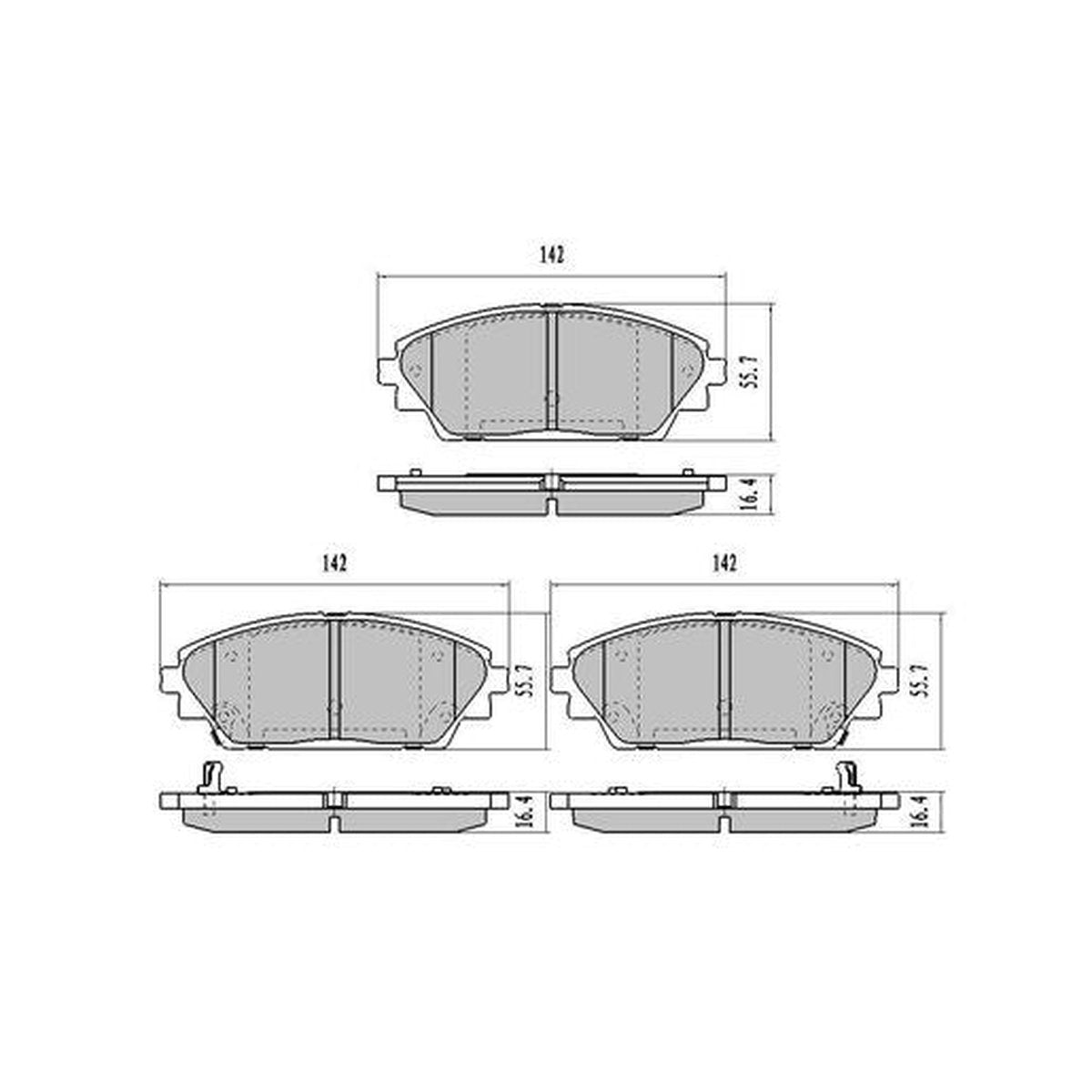 RDA Phantom Ceramic Brake Pad Set Front RDC2232