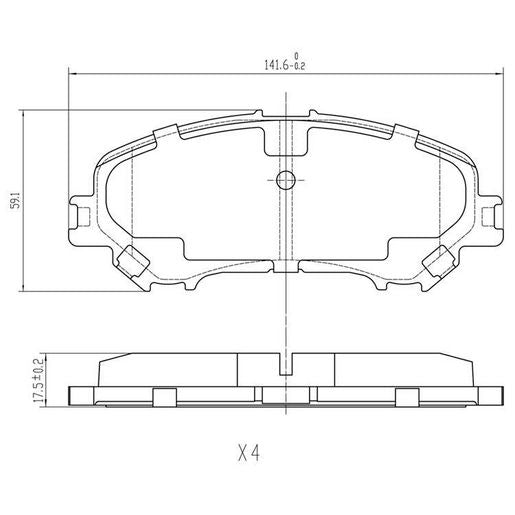 RDA Phantom Ceramic Brake Pad Set Front RDC2243