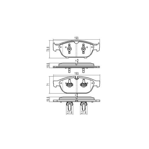 RDA GP Max Brake Pad Set Front RDB2270