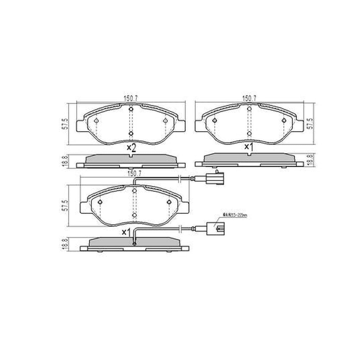 RDA Brakes Extreme Brake Pad Set Front RDX2271SM