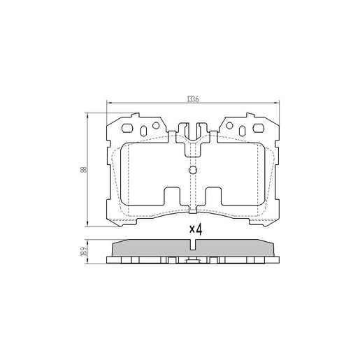 RDA GP Max Brake Pad Set Front RDB2277