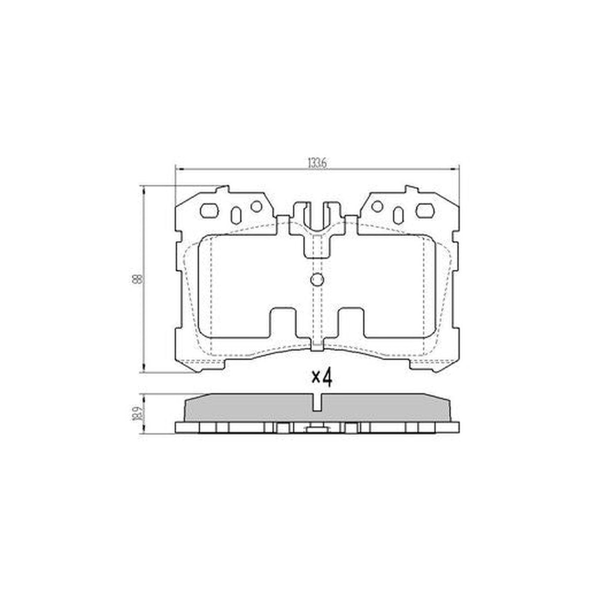 RDA GP Max Brake Pad Set Front RDB2277