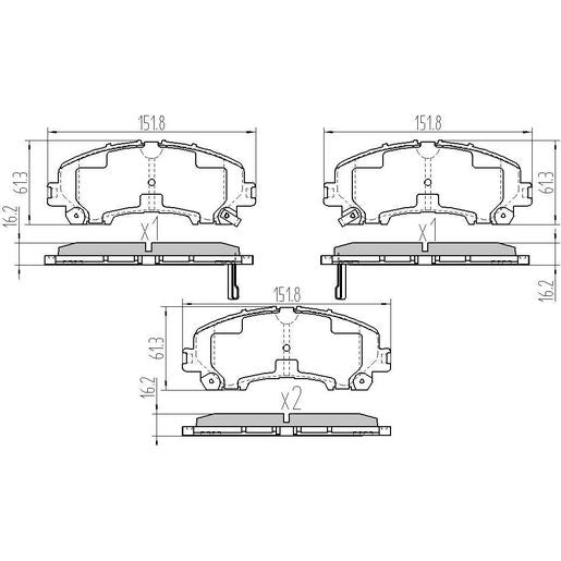 RDA Phantom Ceramic Brake Pad Set Front RDC2380