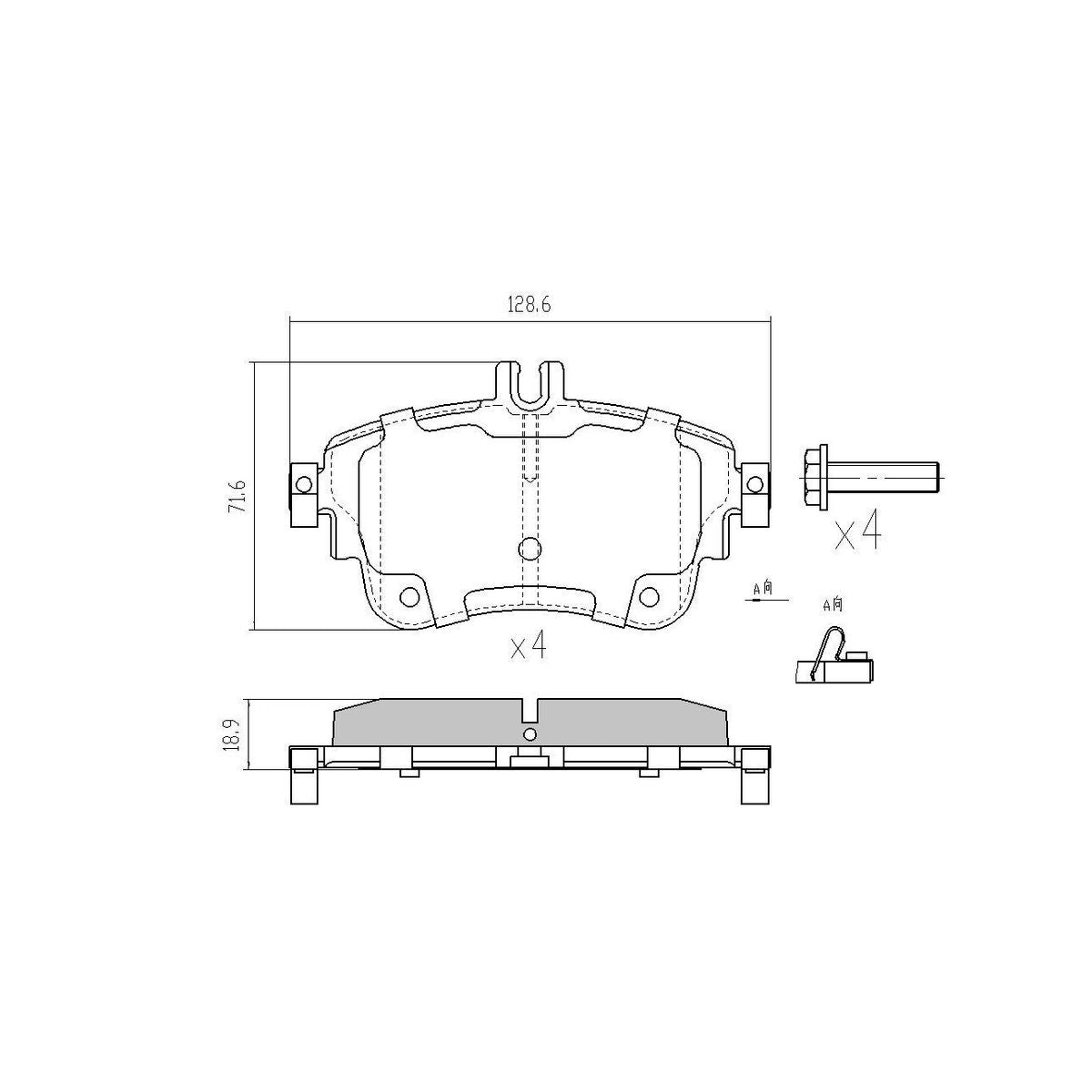 RDA GP Max Brake Pad Set Front RDB2383