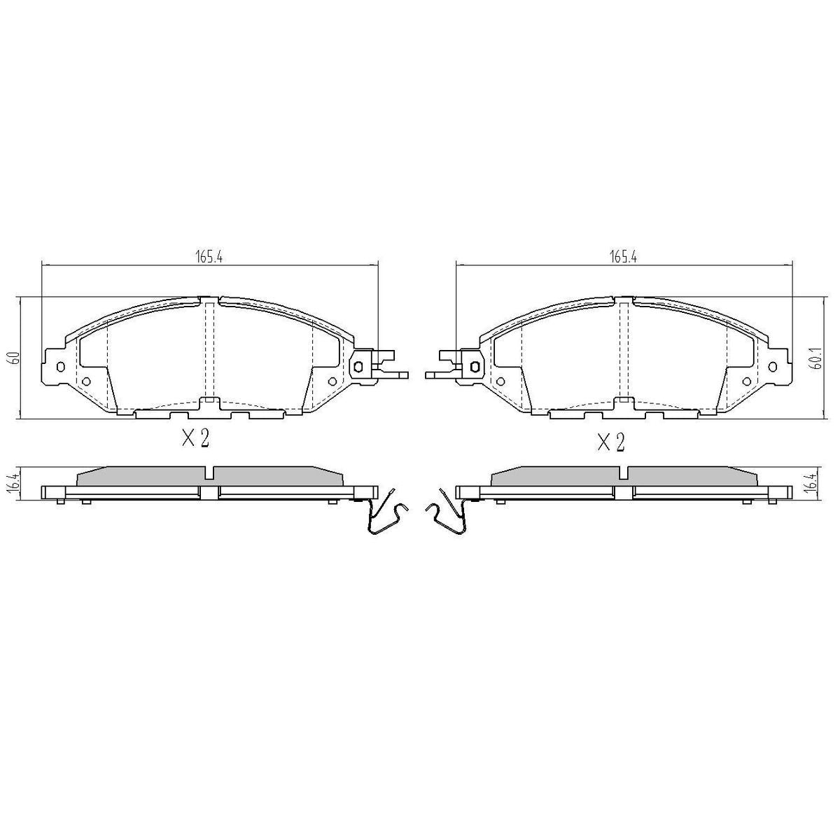 RDA Phantom Ceramic Brake Pad Set Front RDC2384