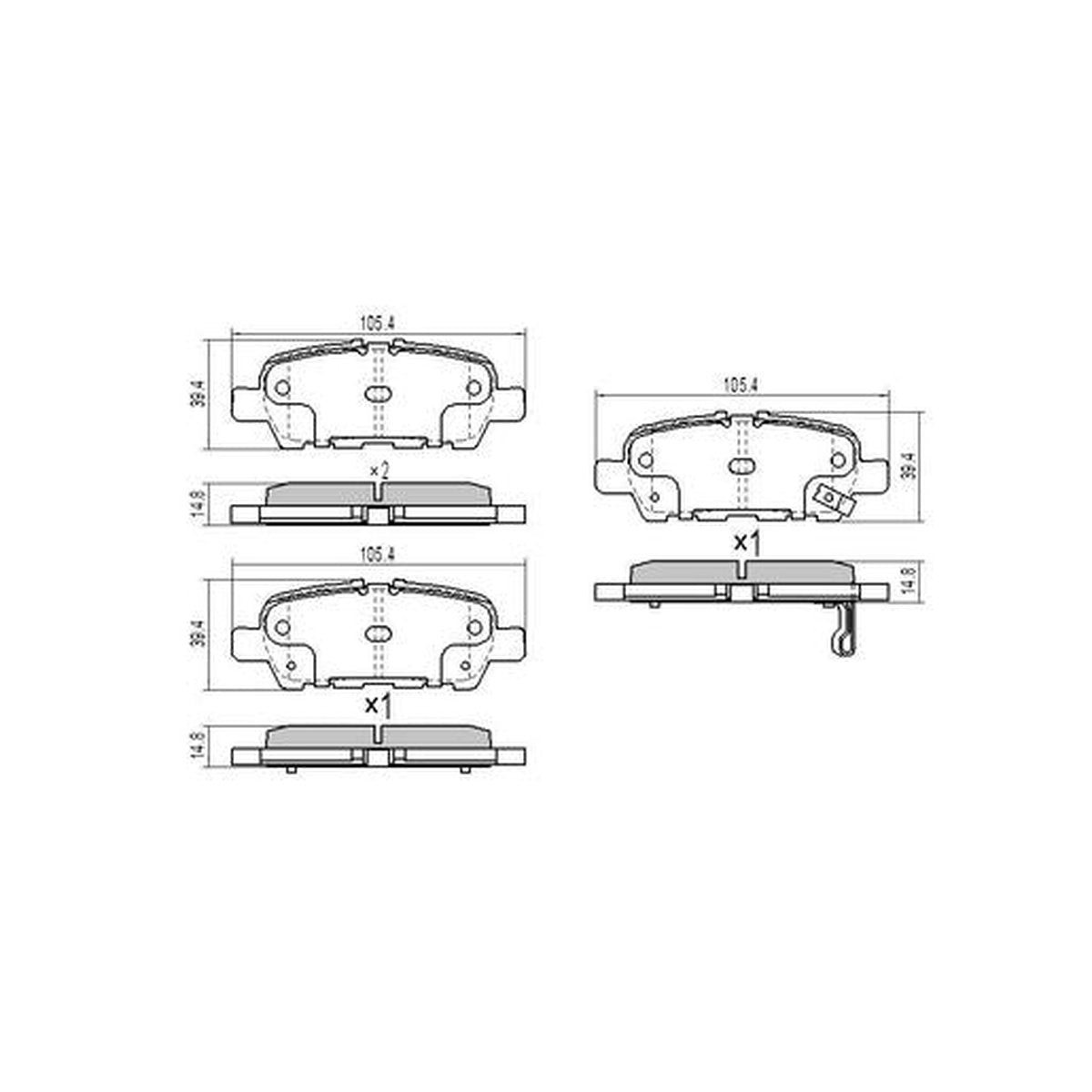 RDA Phantom Ceramic Brake Pad Set Rear RDC2386