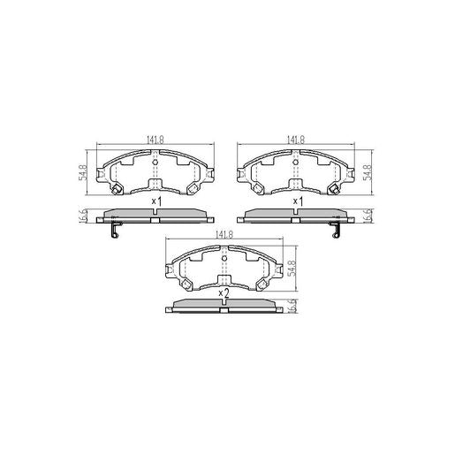 RDA GP Max Brake Pad Set Front RDB2393
