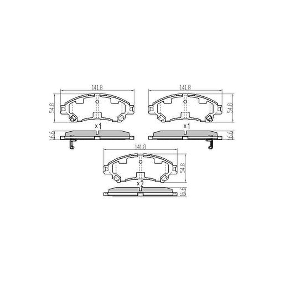 RDA Brakes Extreme Brake Pad Set Front RDX2393SM
