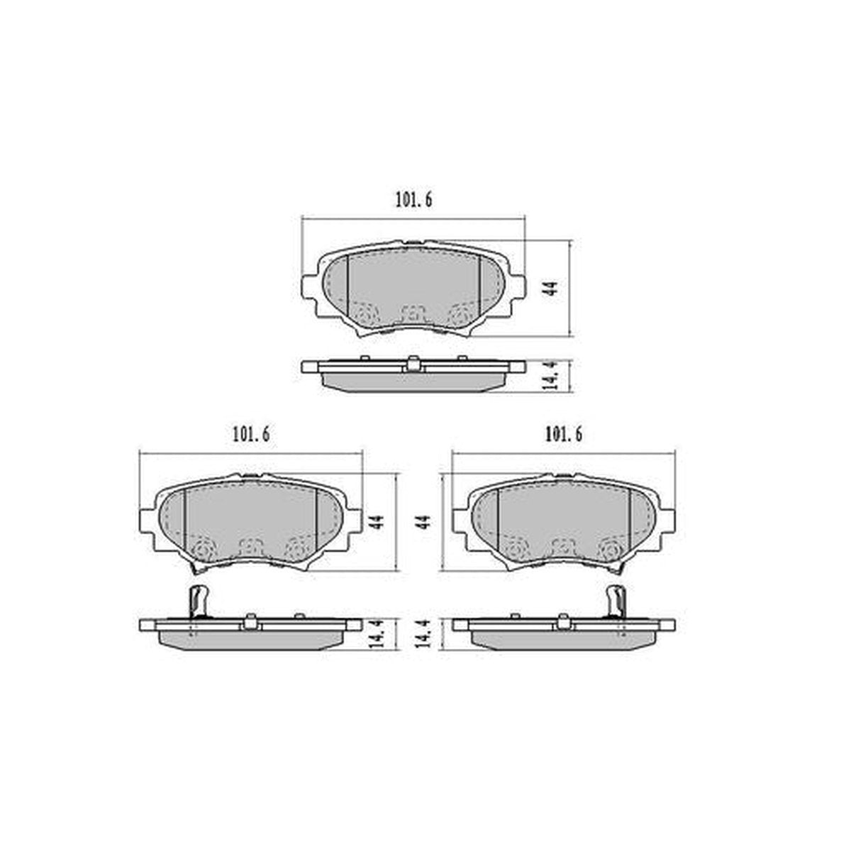 RDA Phantom Ceramic Brake Pad Set Rear RDC2233