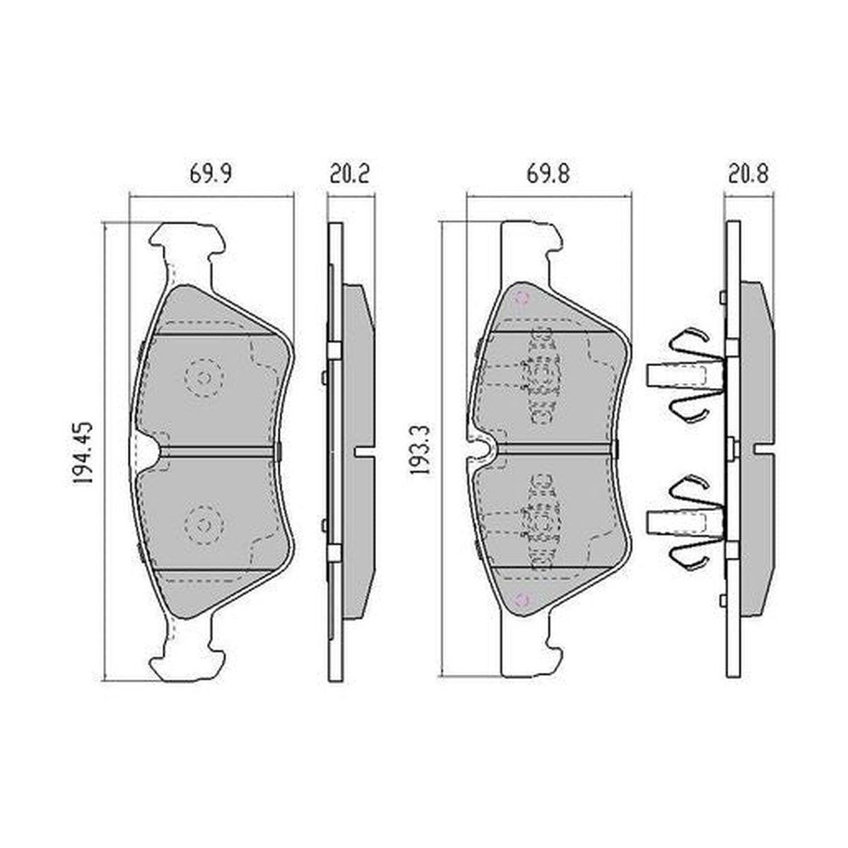 RDA Brakes Extreme Brake Pad Set Front RDX2237SM