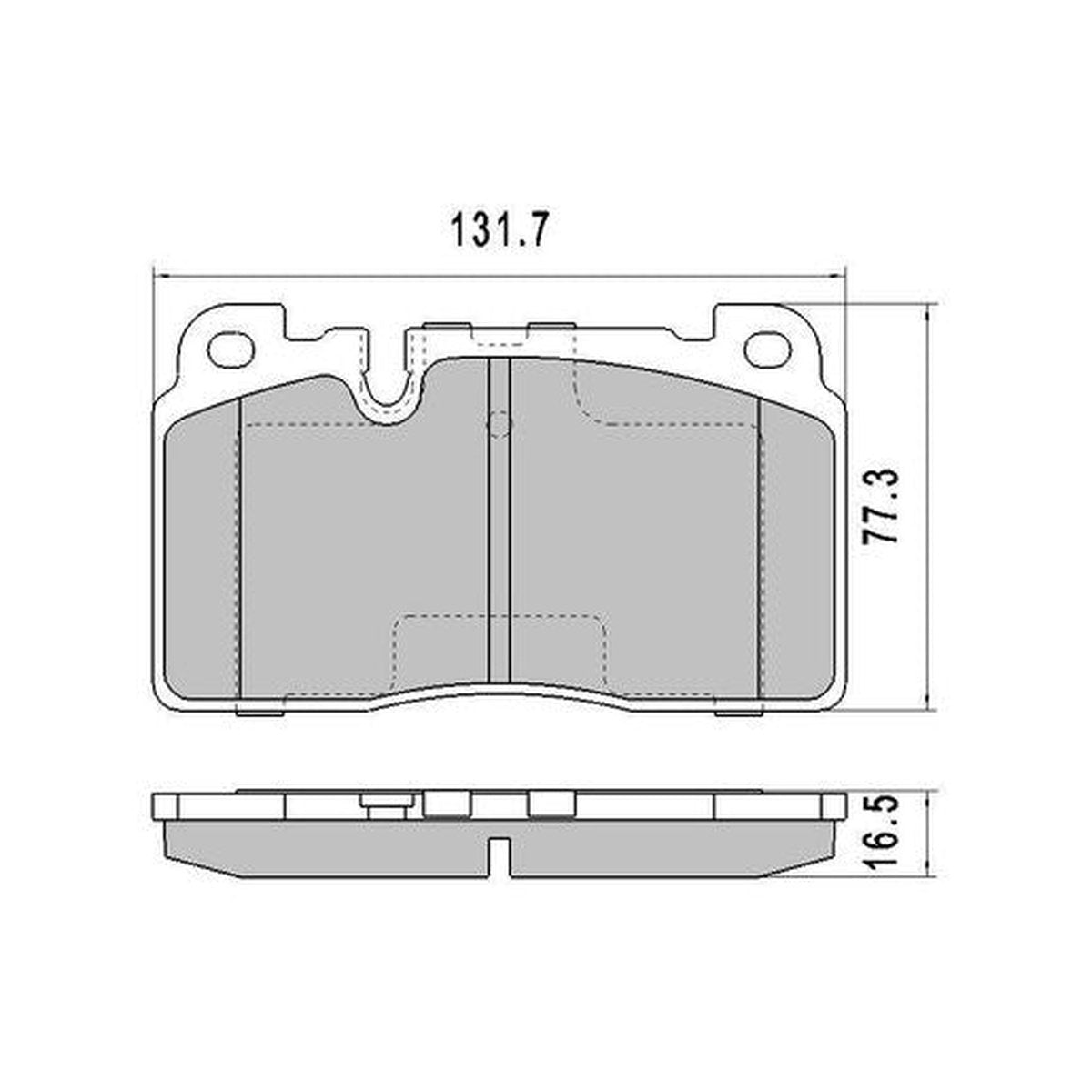 RDA Phantom Ceramic Brake Pad Set Front RDC2239