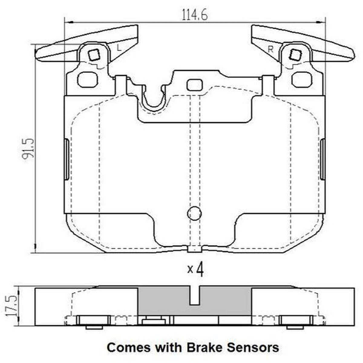 RDA GP Max Brake Pad Set Front RDB2269