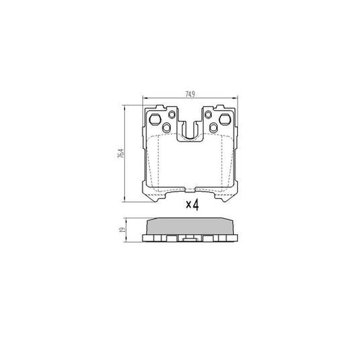 RDA Brakes Extreme Brake Pad Set Rear RDX2278SM
