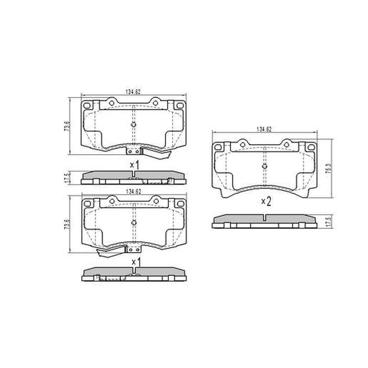 RDA Brakes Extreme Brake Pad Set Front RDX2279SM