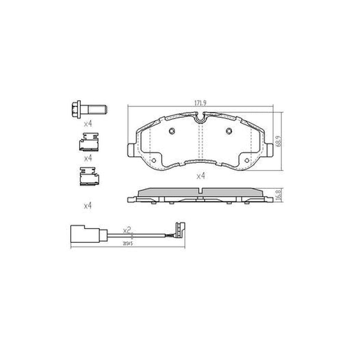 RDA Brakes Extreme Brake Pad Set Front RDX2344SM