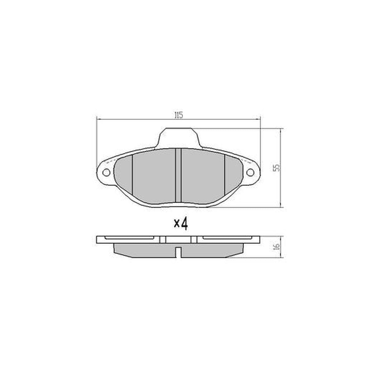 RDA GP Max Brake Pad Set Front RDB2367