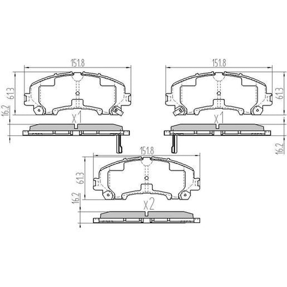 RDA GP Max Brake Pad Set Front RDB2380