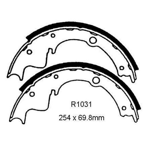 RDA Brake Shoe Set Rear R1031