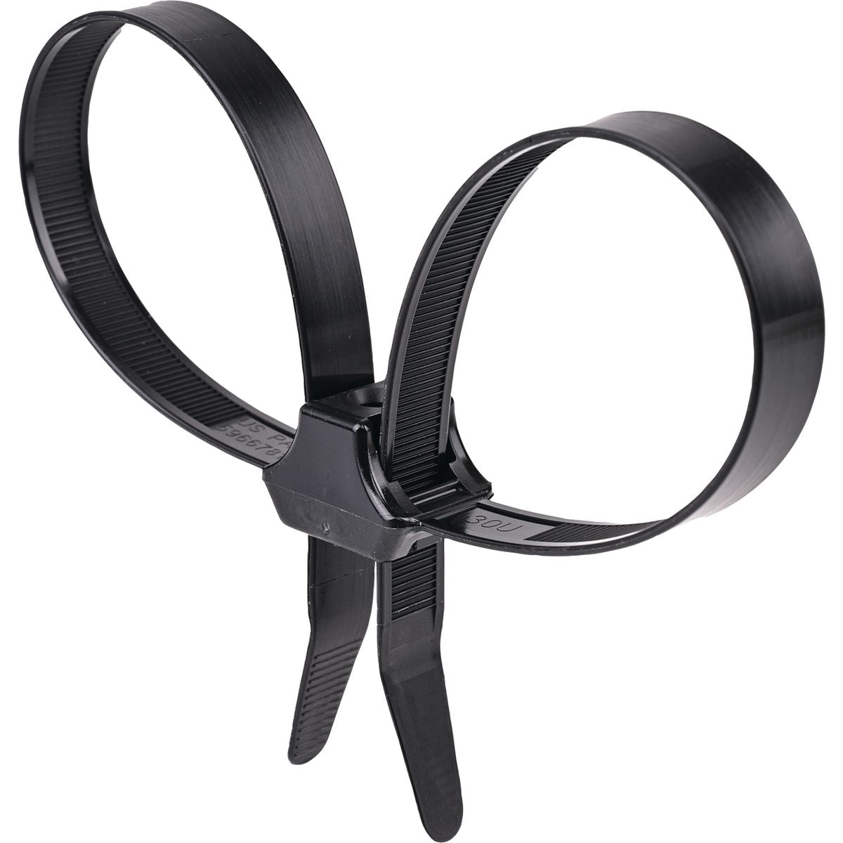 HellermannTyton 1 Piece Dual Clamp Tie Black (Pack of 50) DCT11-50