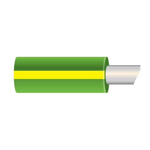 OEX Tinned Marine Cable Single Core 2.5mm Green W/Yellow Trace 100M Roll ACX0961