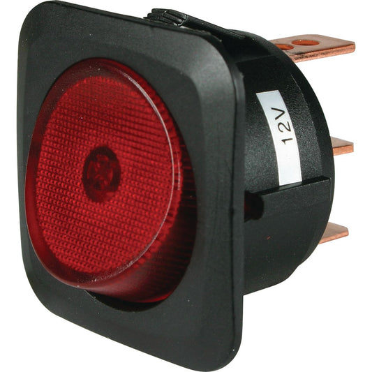 OEX Rocker Switch On/Off Spst 12V Red Illuminated (Contacts Rated 25A @ 12V) ACX3765BL