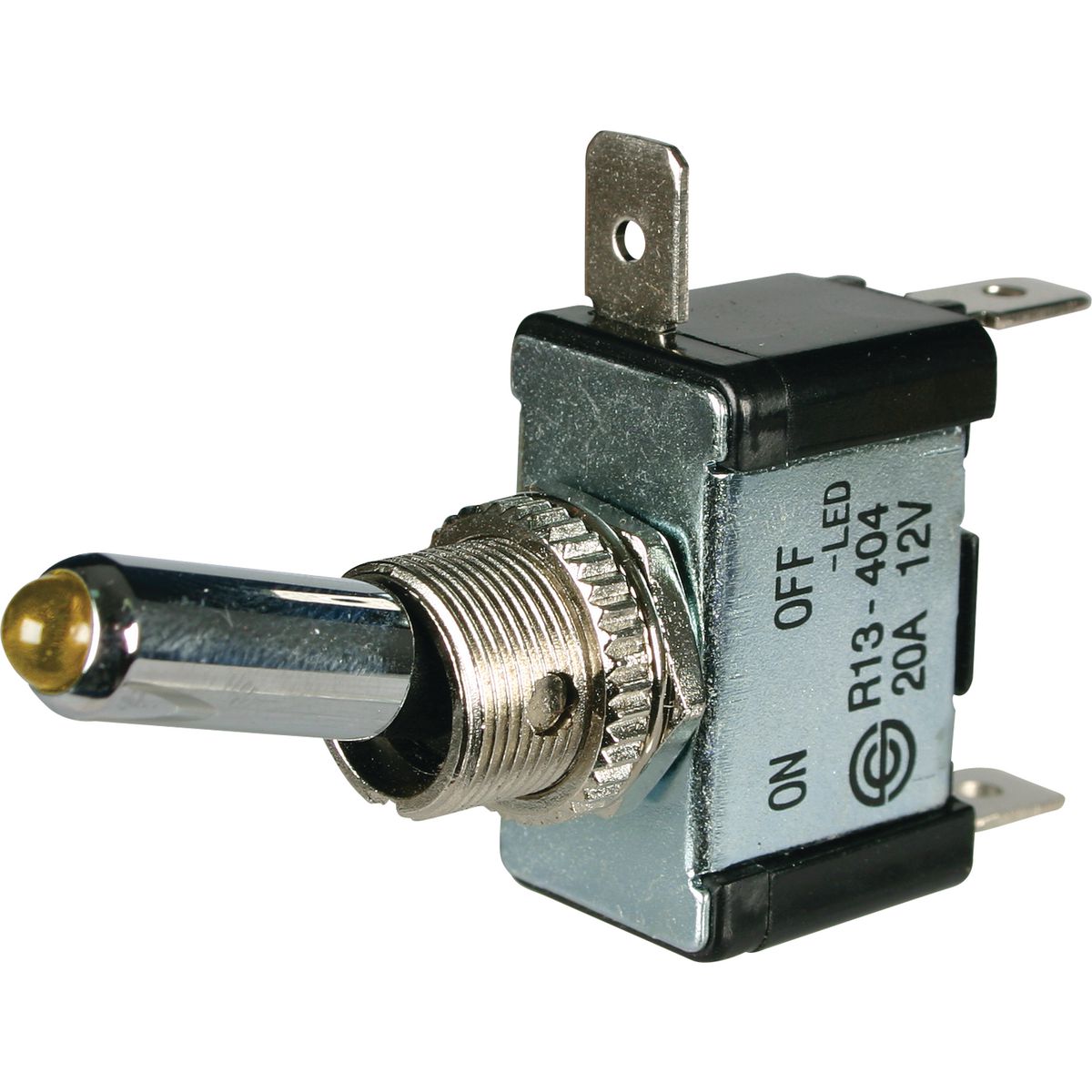 OEX Toggle Switch On/Off Spst 12V Amber Illuminated (Contacts Rated 20A @ 12V) ACX3888BL