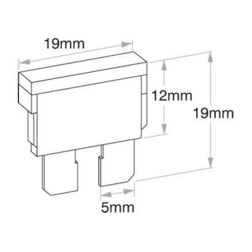 OEX Standard Blade Fuse, 30A Green - Pack Of 5 ACX1607BL